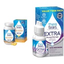 TheraTears Omega 3 Supliment, 1200 mg, 90 ct (Pachet de 1) & Extra Terapie oculară uscată Picături de ochi lubrifiante pentru ochi uscaţi, 0,5 fl oz Flacon, 2 Număr