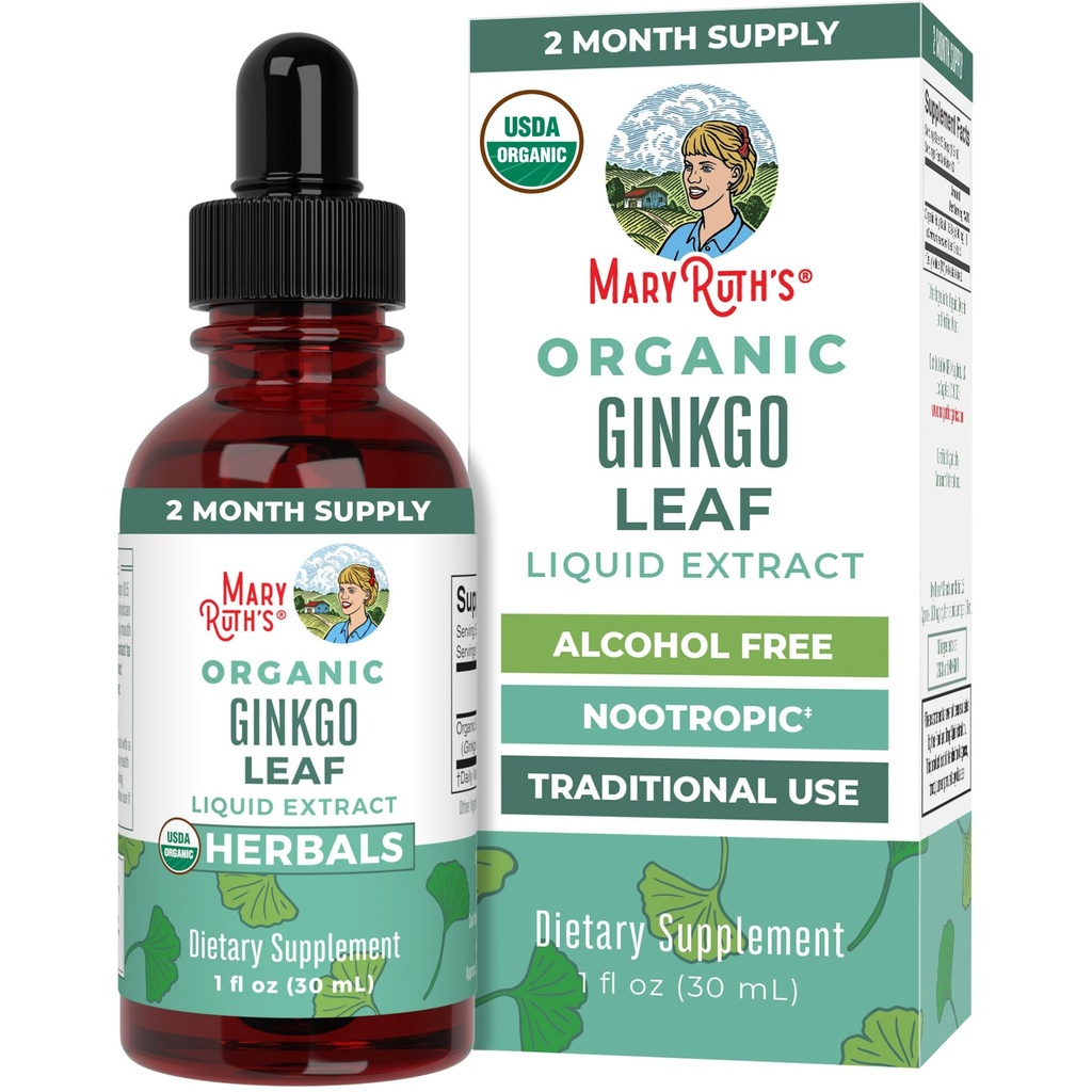 MaryRuth Organics Ginkgo Leaf Picături lichide 