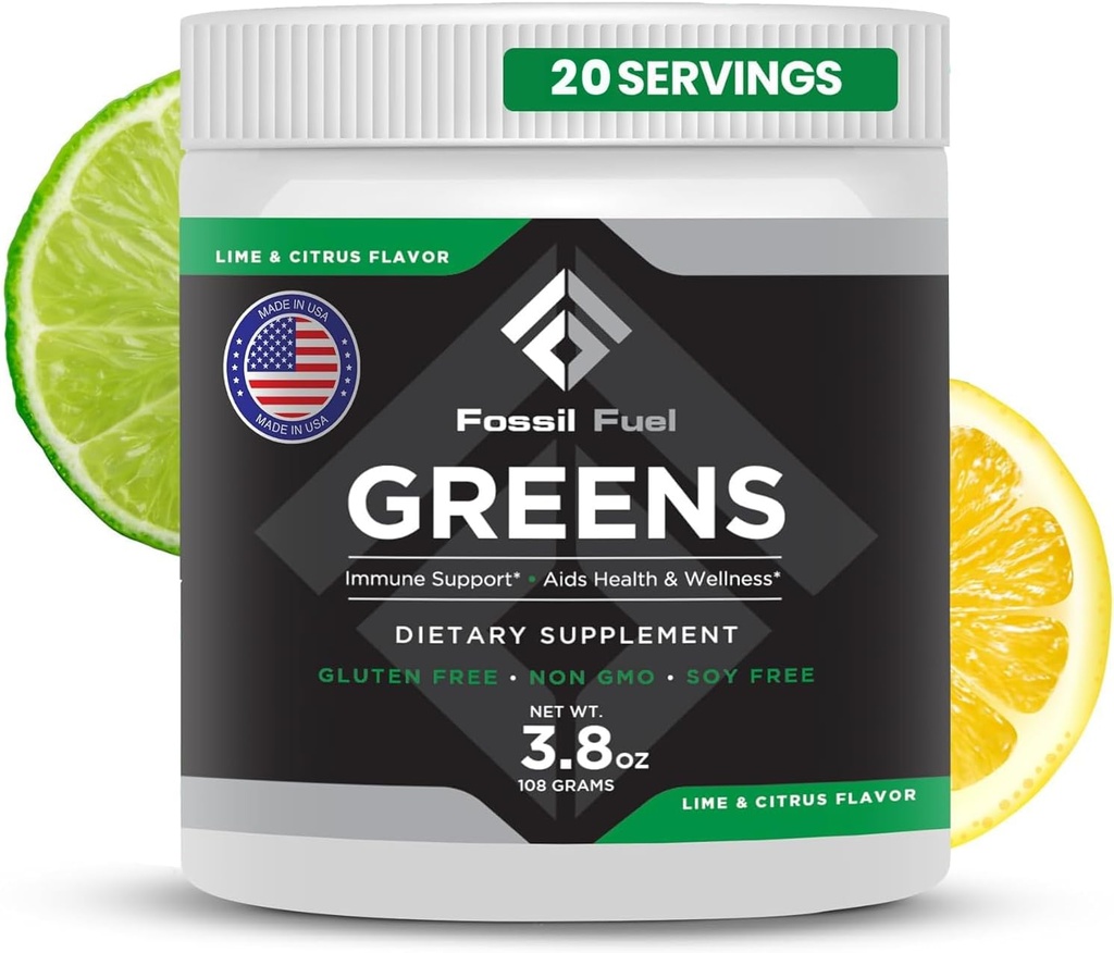 Fossil Fuel Super Greens Powder Superfood Premium 