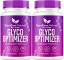 2 Pachet) GlycoEase Glyco Optimizer - GlycoEase Pastile Official Suport Supliment natural, Glycoease Capsule Naturale Premium, Glycoeas Recenzii avansate Formula, 60 Capsule pentru 2 luni