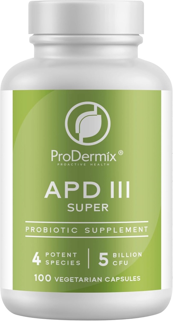 Kosher APD III Probiotic Supliment, Suportă Constipație ocazională, Diaree, Gaz și Blooting, 5 Miliarde CFU Întreținere 100 Capsule vegetariene