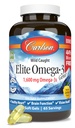 Carlson - Elite Omega-3 Gems, 1600 mg Omega-3 Acid gras, inclusiv EPA și DHA, Norvegiană, Wild-Caught Fish Oil Supplement, Susținabil surse Omega 3 capsule ulei de pește, Lemon, 130 Softgels