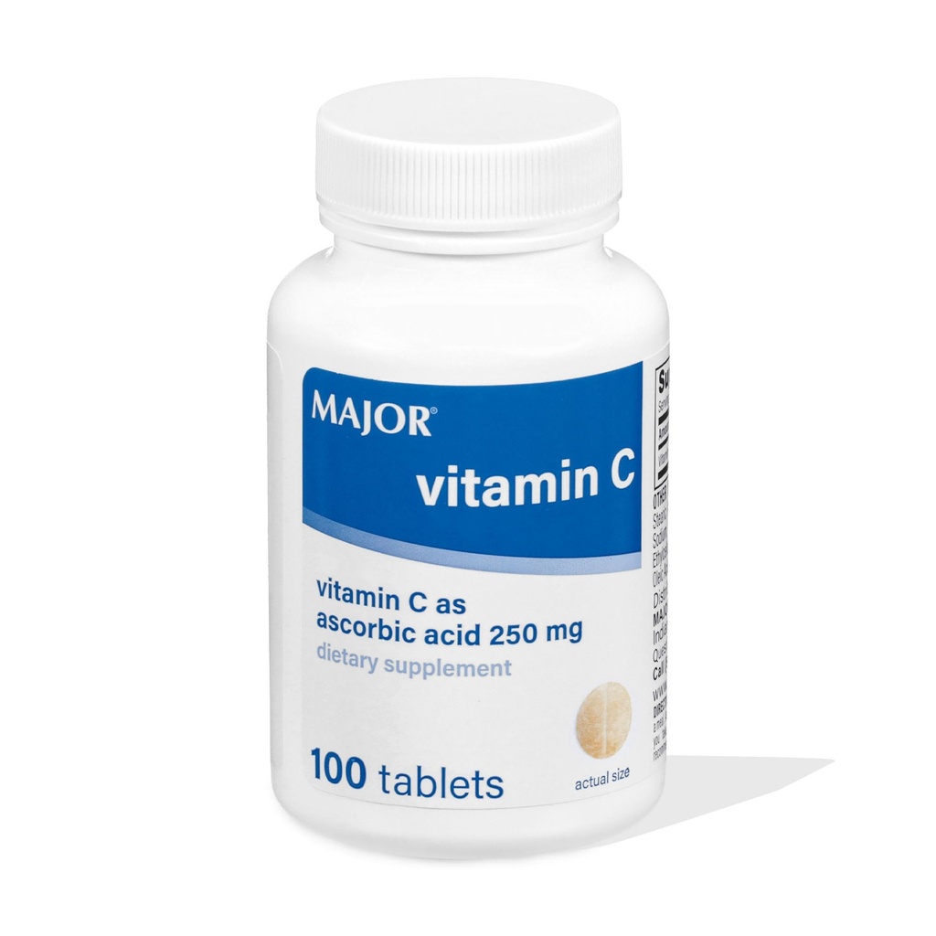 Vitamina MAJOR C 250 Mg - Supliment alimentar - 100 comprimate (1 ambalaj)