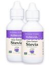 NuNaturals Clear Extract NuStevia, Îndulcitor pe bază de plante, 2 oz, 2 pachet, Plastic