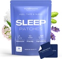 Patch-uri de somn Premium pentru adulți - 30 Pack - Extra Putere Melatonina patch-uri cu L-Theanin & Ashwagandha - Patch de dormit pentru nopți odihnitoare, piele-prietenos și confortabil - Fast-Action, lung-Lastting