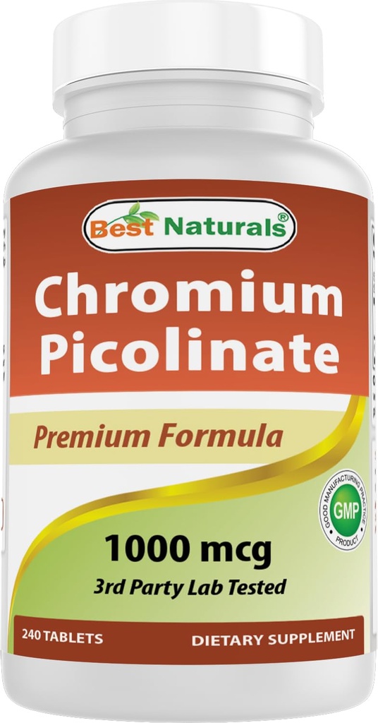 Cel mai bun naturals Crom Picolinat 1000mcg 240 comprimate