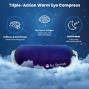Masca Steam Eye Self-Heating Cald Compress for Dry Eye, Rapid Relief for Stye, Puffy Sensibile Eyes - Masca de căldură umed pentru somn, 15 Pack