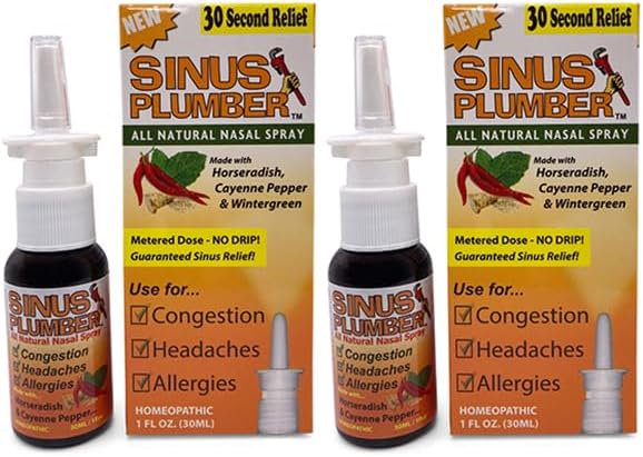 Sinus Instalator fierbinte Pepper Nasal Spray Alergie congestie Ajutor - 2 sticla Deal