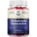 Melatonina 5mg Natural - Gelatină Liber şi Halal Melatonin Gummies 5mg Supliment de somn pentru adulţi - Berry Sleep Gummies pentru adulţi Cădere Adormit mai repede cu arome naturale şi culori 60ct