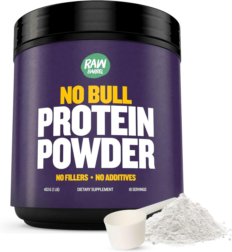 2lb Nici un taur fără aromă Pulbere de proteine, Pure, Instantized Whey Supliment, Proteină ridicată, Carb scăzut, Fără Fillere, Nu Aditivi, Aroma