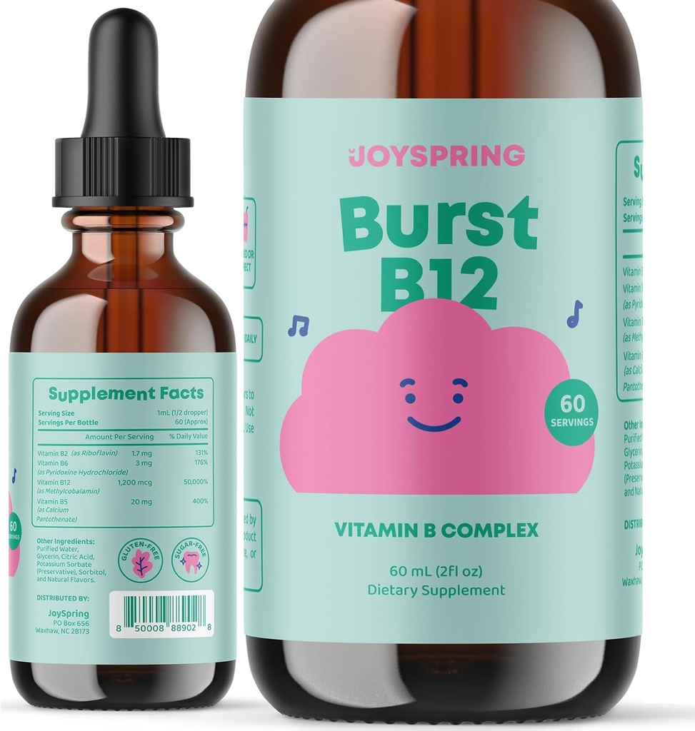 JoySpring lichid B Complex - picături de multivitamine pentru copii - Vitamina geniu pentru copii