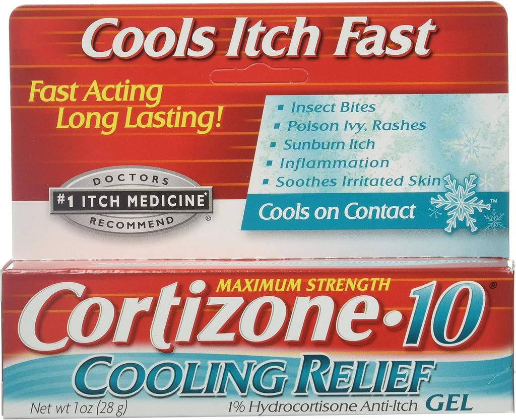 Cortizone-10 Relief Anti-Itch Gel 1 oz (Pachet de 3)