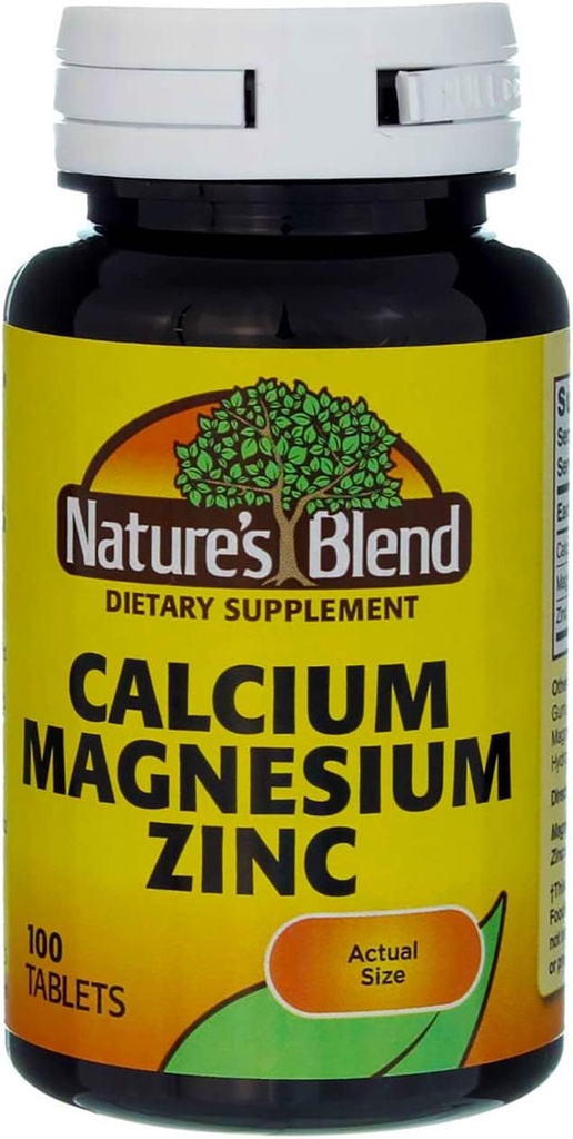 Blend natural de calciu magneziu zinc, 100 comprimate (pachet de 3)