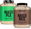 NAKED Bundle de proteine Vegan: 5LB Pea Unflavored și 5LB orez organic