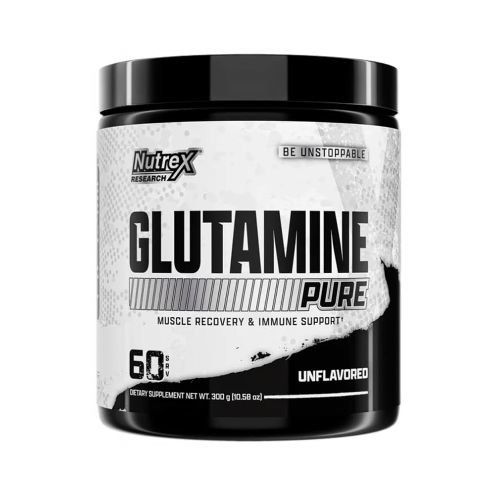 Nutrex cercetare L-Glutamine pulbere Supliment - 60 Servire - Pure fără aromă, non-GMO & Gluten gratuit 