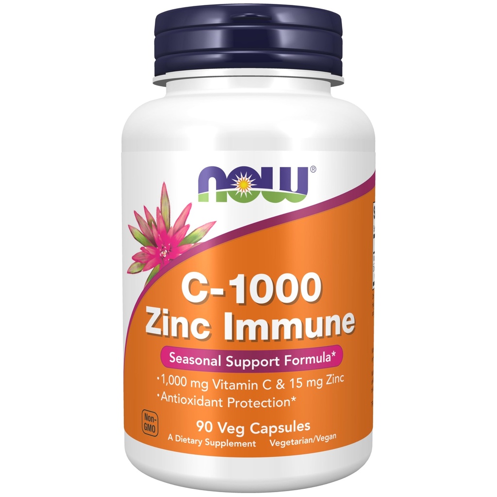 ACUM Alimente Suplimente, C-1000 & Zinc Imune, Sezonier Support Formula*, Antioxidant Protection*, 90 Veg Capsule