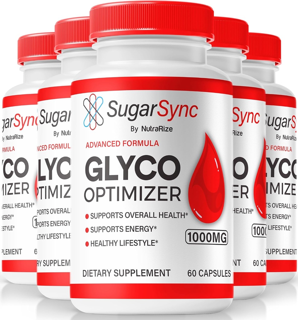 NutraRize (5 ambalaj) Sincronizare zahăr Glyco Optimizer Capsule, Official SugarSync Glyco Optimiser, Sugar Sync Joint Optimizer, Sugar Sync Gluco Cleanse Detox Formula, SugarSync Glycol Recenzii (300 capsule)
