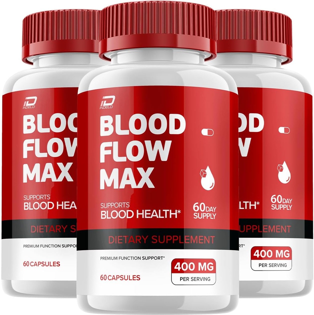 Blood Flow Max Capsule - BloodFlowMax Advanced Formula, BloodFlow Max Extra Putere, Global Wellness, All-Natural Vitamine, Recenzii (3 ambalaj - 180 capsule)