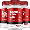 Blood Flow Max Capsule - BloodFlowMax Advanced Formula, BloodFlow Max Extra Putere, Global Wellness, All-Natural Vitamine, Recenzii (3 ambalaj - 180 capsule)