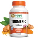 Alegerea botanică Premium suport antioxidant turmeric - Suplimentul comun de sănătate pentru adulți - 180 capsule Vege (fiecare 500 mg)