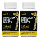 Comprimate de iod de potasiu (pachet de 2) 130 mg - 120 comprimate EXP 10/2032 - YODO Naciente - KI Pills - Yoduro de Potasio