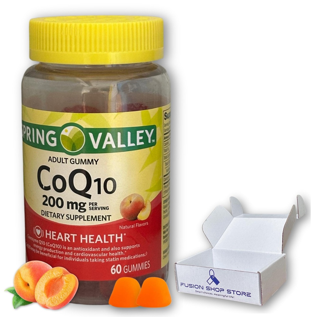 Magazin FUSION Alegeri inteligente, viaţă plină de sens! Coq10 200 mg Gummies- Suplimentul pentru coenzimă pentru adulţi 60 ct (Pachet de 1)