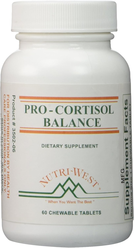 Balanţa pro- cortizol - 60 comprimate masticabile de Nutri West