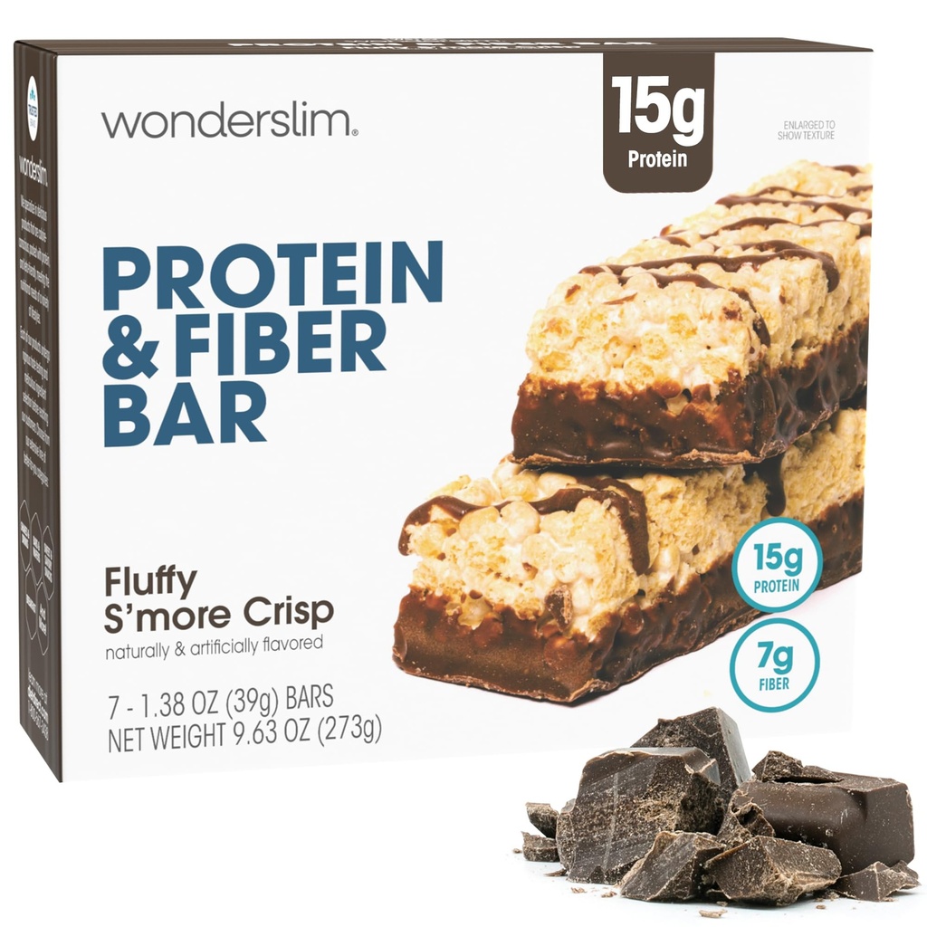 Wonderslim High Fiber Proteina Baruri, Fluffy S'more Crisp 