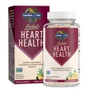 Gradina de viata Herbals Suplimentul de sanatate a inimii cu Folate, Bergamot, Ceai verde & Vitamina E & K pentru colesterol, Suport circulator si de presiune a sangelui, Non-GMO, Gluten-Free, Aroma Citrus, 30 Serviri