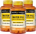 Pastila de apă naturală Mason cu potasiu și calciu - susține echilibrul de lichide, ajută la ameliorarea balonare și umflarea, Supliment natural diuretic, 90 comprimate (Pachet de 3)