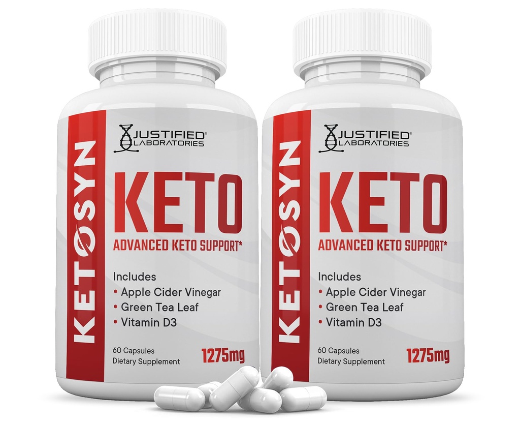 (2 ambalaj) Ketosyn Keto ACV pastile 1275MG Keto suport Blend Capsule alternative la Keto ACV Gummies Formulat cu Apple Cidru Oţet extra Fecioară Olive pulbere verde Ceai frunze 120 capsule