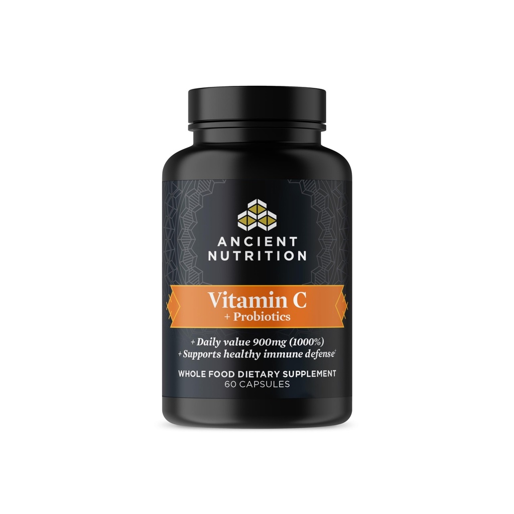 Probiotice de nutriție antice și supliment de vitamina C, susține sistemul imunitar sănătos și sănătate gută, Made fără OMG-uri, Superfoods Supliment, Paleo și Keto prietenos, 30 Serviri