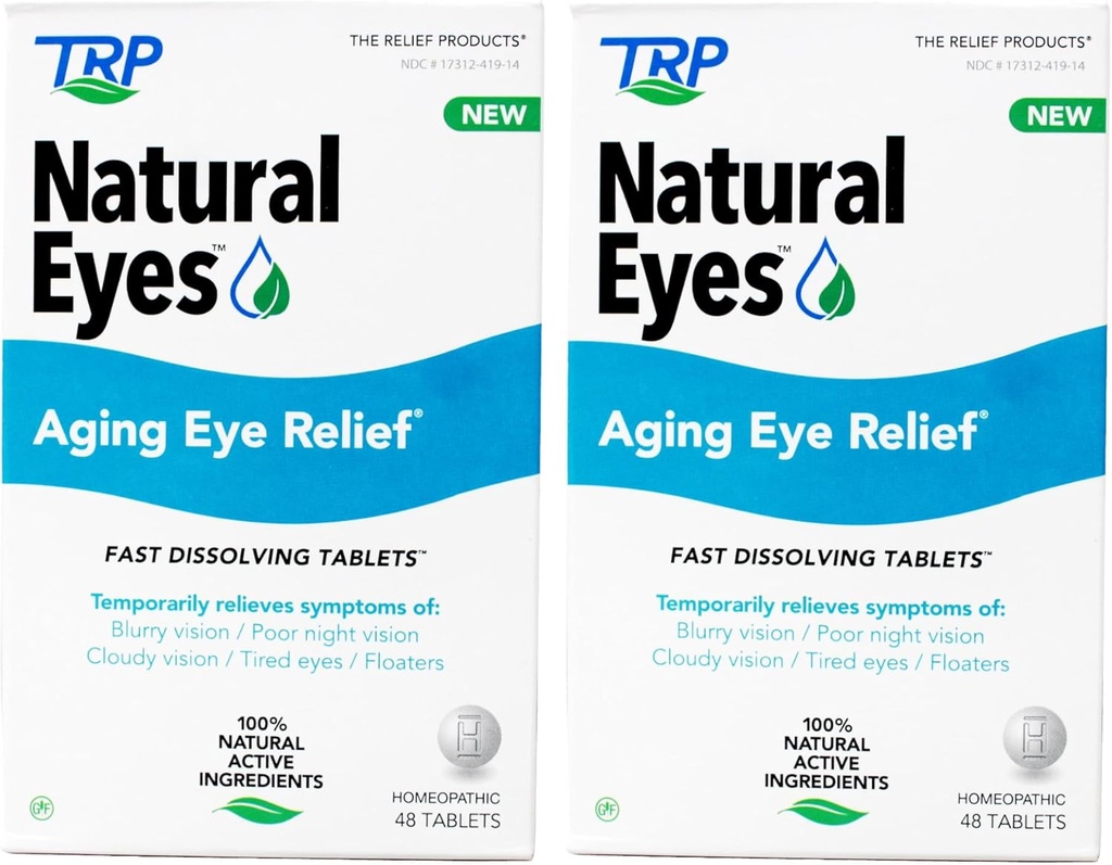 TRP Eyes Natural, Homeopatic Tablets, Gluten-Free, 48 ct (Pachet de 2)
