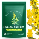 Mullein Gummies pentru Lung Detox, 2000mg Extract de frunze Mullein pentru suport respirator și digestiv și imun, Organic Mullein Herb Supliment pentru Mucus Relief pentru respiratorii, Imune, Vegan 60 Gummies
