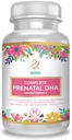 ACTIF Complete Prenatal DHA cu 1500mg Omega-3, 100% Natural, Organic DHA, EPA Non-GMO, 90 Conte