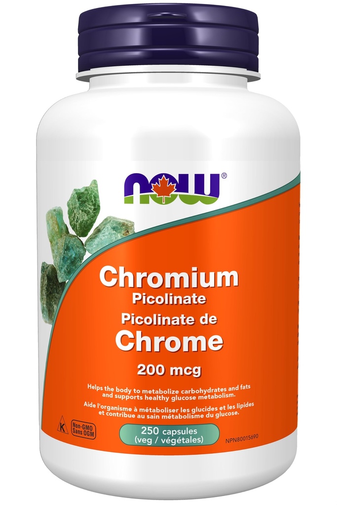 ACUM Alimente Suplimente, Crom Picolinat 200 mcg, Insulină Co-factor*, 250 Veg Capsule