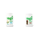 Vega Proteina si Verzi Pulbere de proteine, Vanilie - 20g de plante pe bază de proteine Plus legume, Vegan & Proteina si Verzi Proteina Praf de Ciocolata (19 Serviri) - 20g de plante pe bază de proteine Plus
