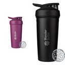 BlenderBottle 24-Ounce din oțel inoxidabil Shaker Cups cu whire Whisk, Plum și negru