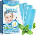 16 foi Febră Patch-uri pentru copii - Petice de gel de răcire vreme fierbinte pentru adulți - Petice de cap - Febră antebraț Pad-uri cool