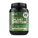 Optimum Nutritie aur standard 100% Pe bază de plante Proteina pulbere, Gluten gratuit, Vegan Proteina pentru suport muscular și recuperare cu aminoacizi - Creamy Vanilla, 20 Serviri (Packing May Vary)
