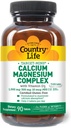 Tara de viata-Mins Calciu Magneziu cu vitamina D-complex, 1000mg/500mg/10mcg, 90 comprimate, Certified Gluten gratuit, Certified Vegetarian