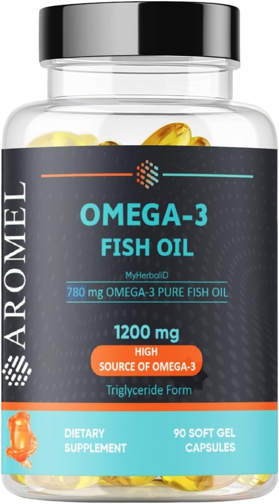 Omega-3 Ulei de peşte 1200mg 90 Capsule cu gel moale