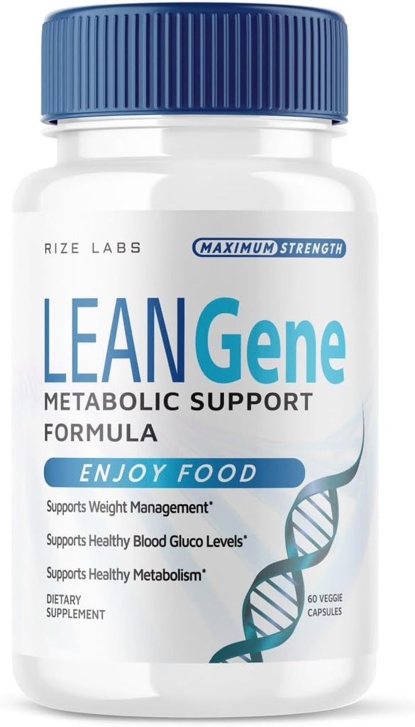 rize laboratoare Lean Gene Supliment, suport metabolic Formula pentru pierderea in greutate avansata, capsule de putere maxima, toate-naturale pastile (60 capsule)