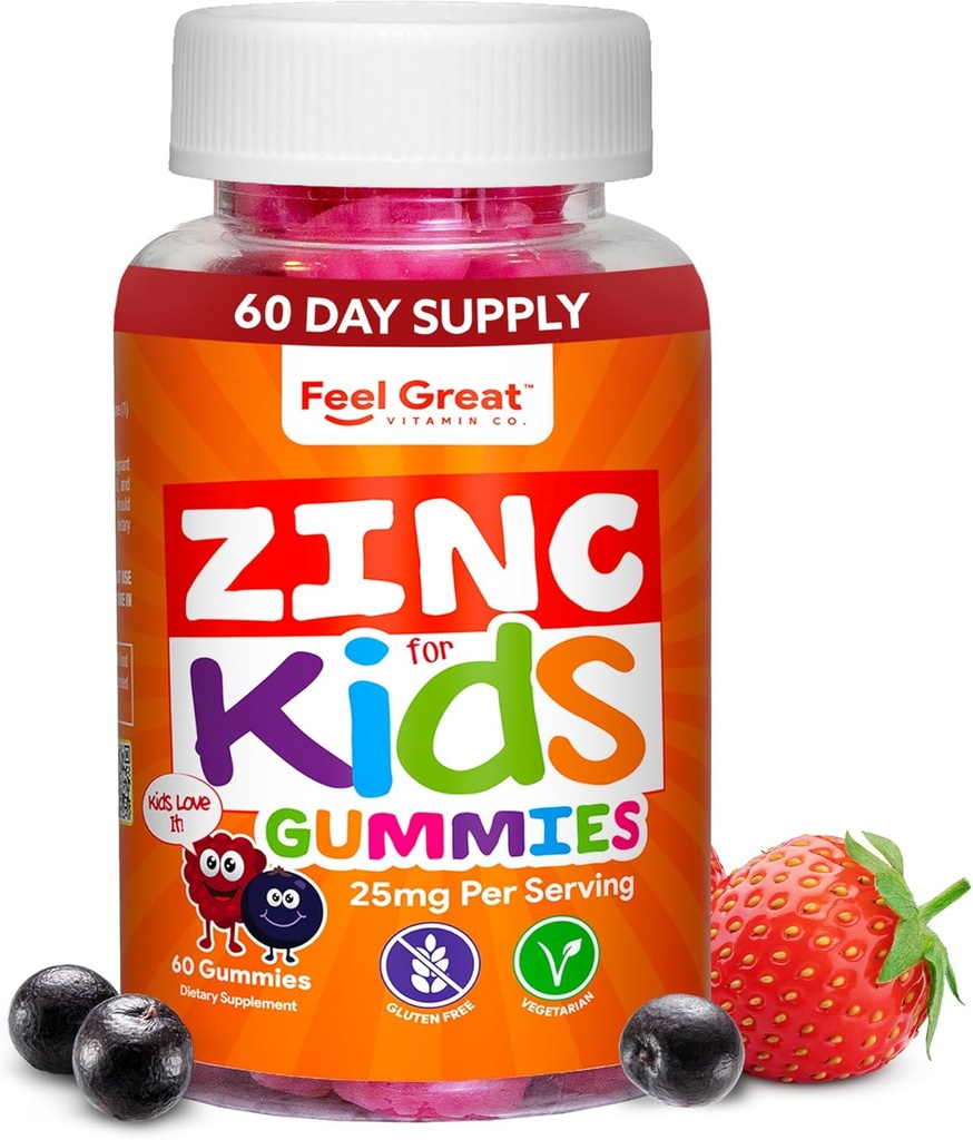 Simțiți-vă bine Gummies de zinc pentru copii 