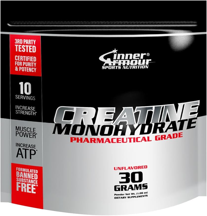 Micronized Creatin Monohidrat pulbere - Creșterea forței musculare & Rezistență - Diszolvare rapidă, Flavor-Free, Vegan Fitness Supliment, Keto Friendly - 30 gr sau 10 Serviri