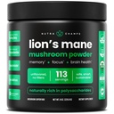 NutraChamps organic Lions Mane Powder - 2000mg Nootrop puternic pentru memorie, Focus, Suport Imun - Vegan Leu de Coama Mashroom Powder Supliment cu Beta-Glucans natural ocurent - 8oz