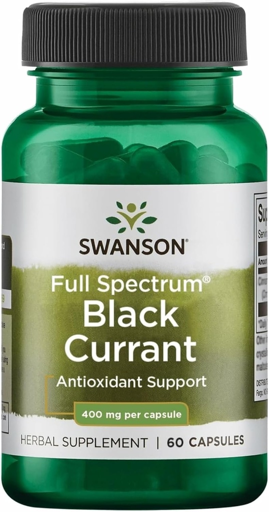 Swanson Full Spectrum Black Currant 400 Milligrame 60 Capsule