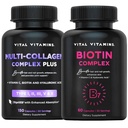 Vitamine vitale Multi Colagen Plus Pastile + Pastile Complex Biotin