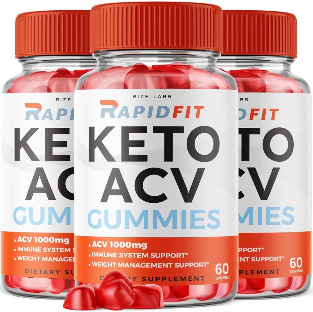 rize labs - RapidFit Keto ACV Gummies for Advanced Weight Loss with Apple Cider Vinegar Supplement Helps in Reducing Belly Fat for Extra Strength (180 Gummies)