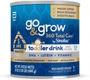 Go & Grow 360 Total Care by Similac Toddler Nutritional Drink, Has 5 HMOs, Powder, 24-oz Can